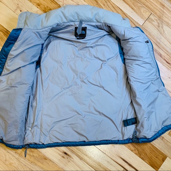 THE NORTH FACE 550 Goose Down Puffer Vest Blue - Picture 10 of 15